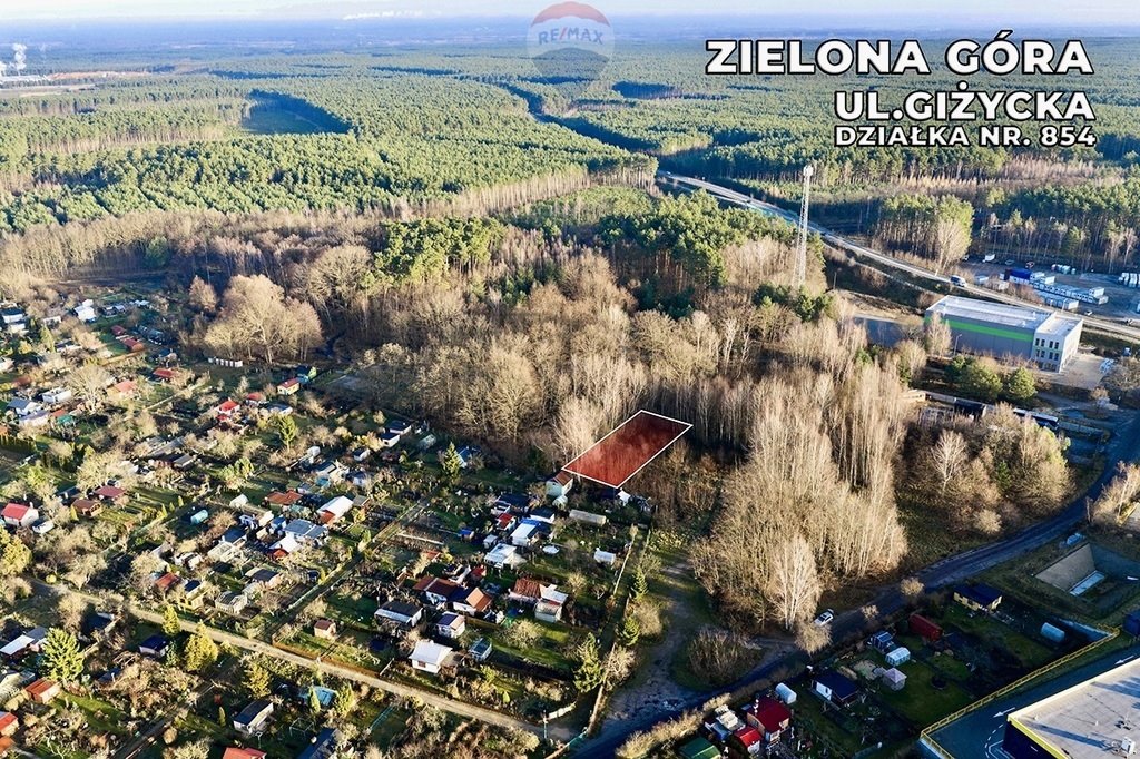 Działka budowlana 723 m² z MPZP, blisko centrum, media Zielona Góra, Giżycka  723m2 Foto 1