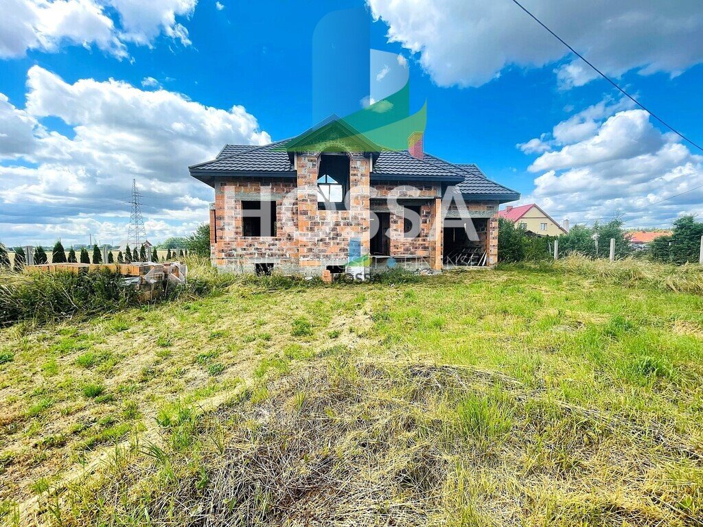 Dom w stanie surowym z dużą działką i garażem (1397 m²) Nibork Drugi  139m2 Foto 1