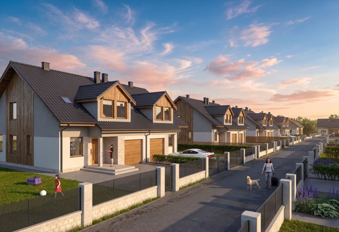 Nowoczesny dom bliźniaczy 155 m² z garażem i dużą przestrzenią Łańcut, Kąty  155m2 Foto 1