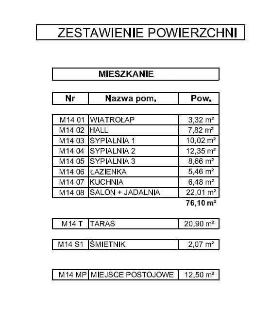 Mieszkanie czteropokojowe  na sprzedaż Kostomłoty Pierwsze  76m2 Foto 6