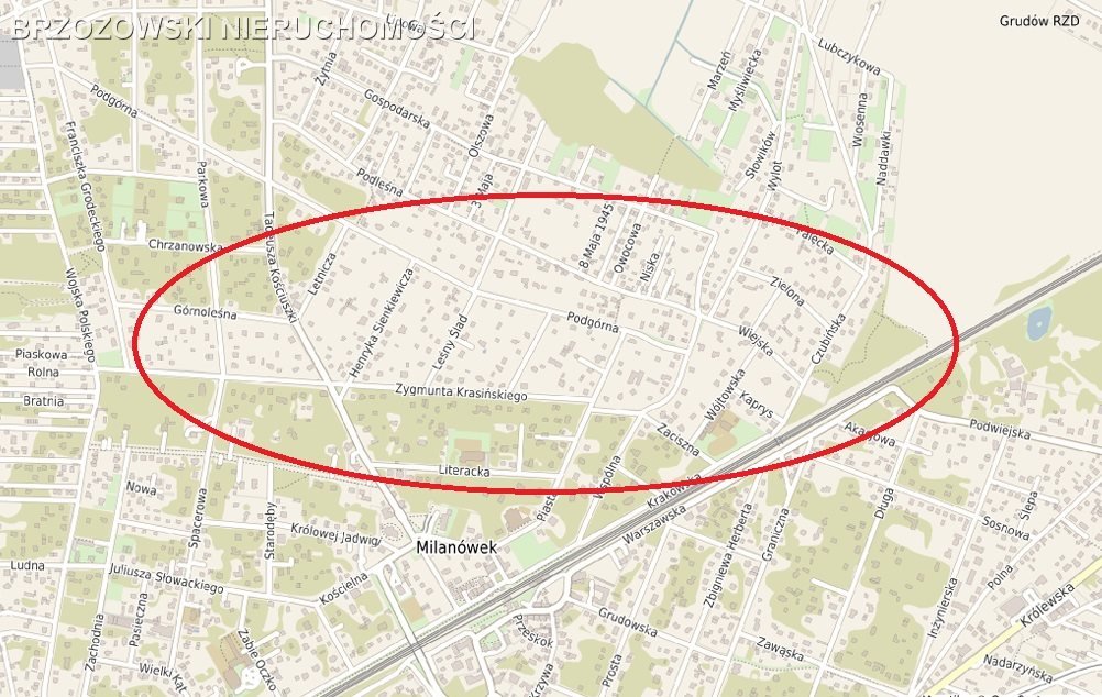 Działka budowlana na sprzedaż Milanówek, Milanówek  2 080m2 Foto 1