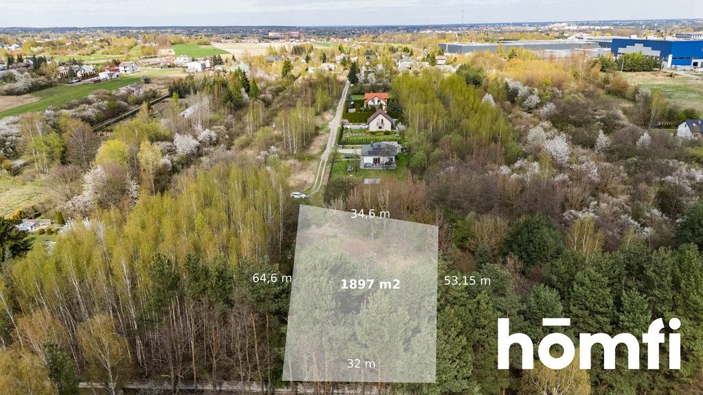 Działka 1897 m² w Wośnikach (spokojna okolica, blisko centrum) Radom, Wośniki, Hodowlana  1 782m2 Foto 1
