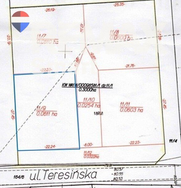 Działka 611 m² pod dom w Ruda, MPZP - zapraszam Ruda, Teresińska  611m2 Foto 1