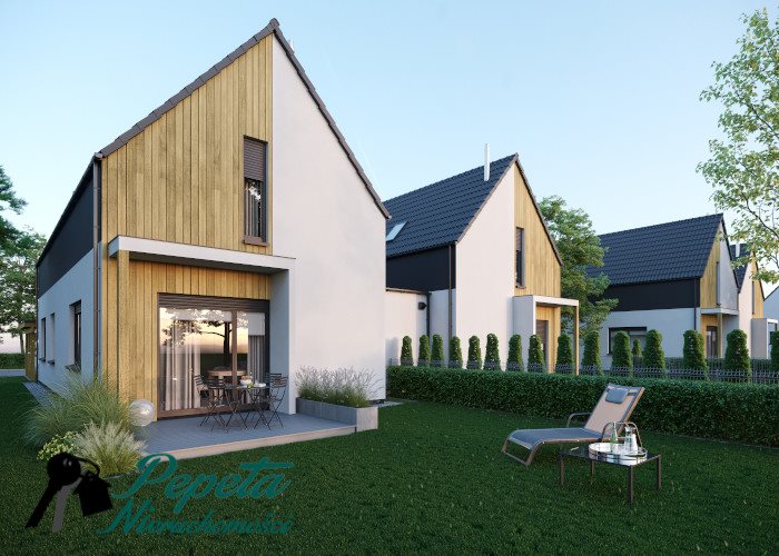 Polecam energooszczędny dom bliźniak 130 m² z nowoczesnym designem Kórnik, Dachowa  130m2 Foto 1