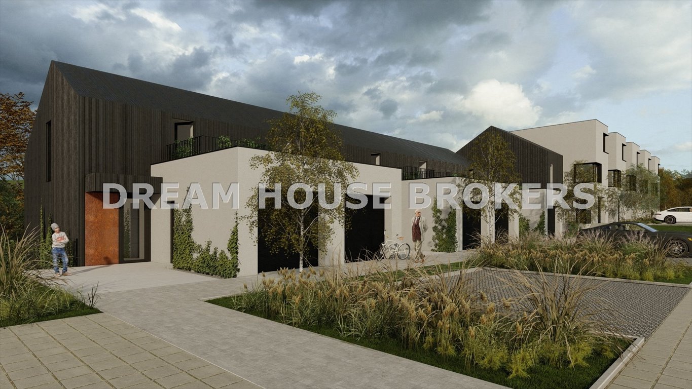 Nowoczesny dom w zabudowie szeregowej 116 m2 z garażem Rzeszów, św. Marcina  117m2 Foto 1