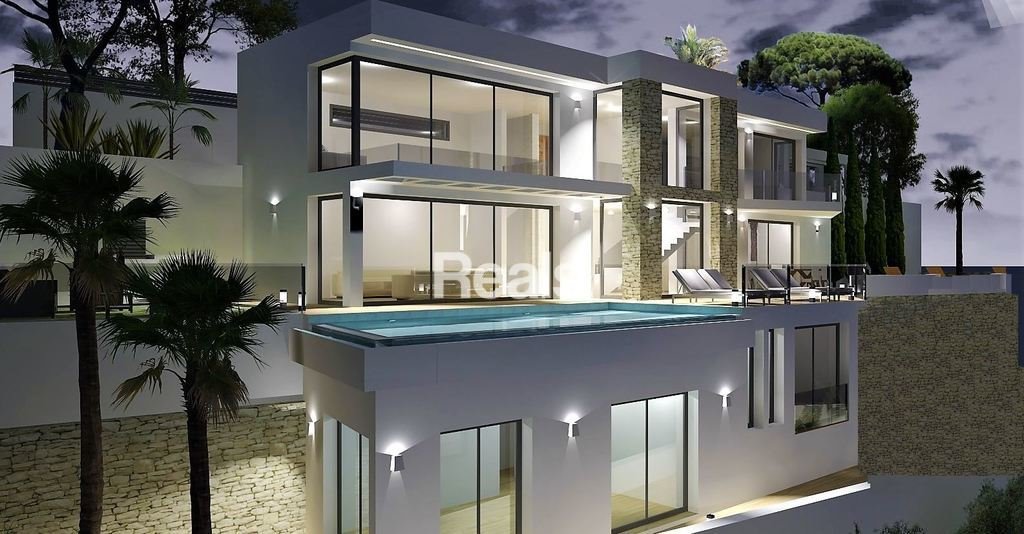 Luksusowa willa z panoramicznym widokiem na morze Hiszpania, Costa Blanca, Costa Blanca  458m2 Foto 1