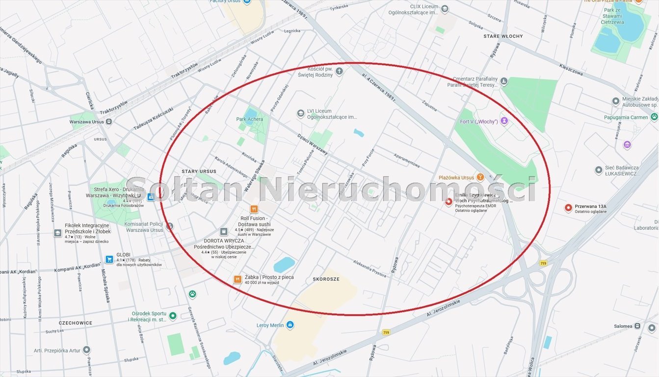 Sprzedam działkę pod wielorodzinną i usługi w Ursusie Warszawa, Ursus, Skorosze  1 924m2 Foto 1
