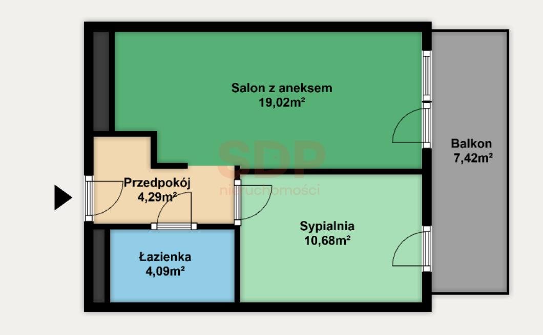 Mieszkanie dwupokojowe na sprzedaż Wrocław, Stare Miasto, Stare Miasto, Kościuszki  38m2 Foto 2