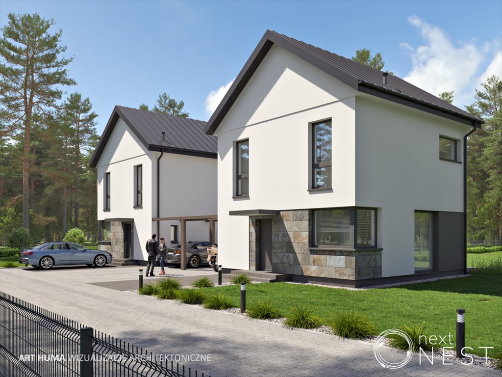 Kompaktowy dom z dużym ogrodem i panoramicznymi oknami Baniocha, Willowa  84m2 Foto 1