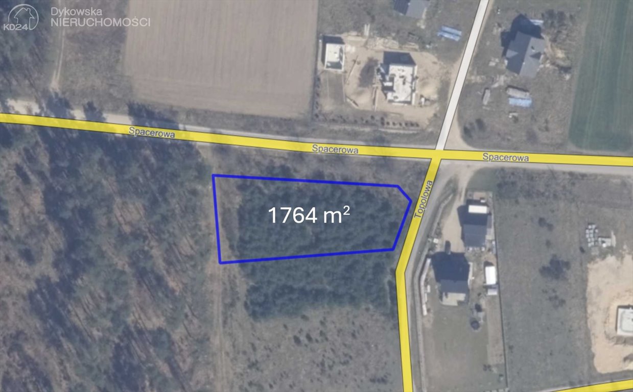 Działka budowlana 1764 m² w Niepoczołowicach, spokojne otoczenie Niepoczołowice, Topolowa  1 764m2 Foto 1