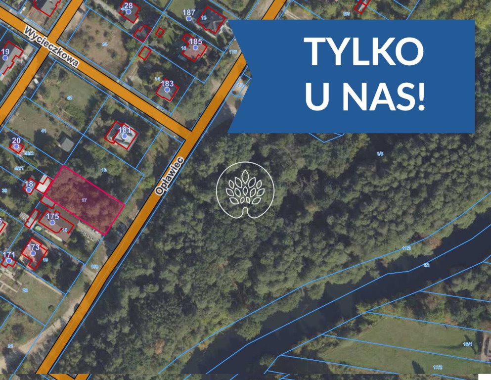 Działka 820 m² nad Brdą w Opławcu – blisko plaży i natury Bydgoszcz, Opławiec  820m2 Foto 1