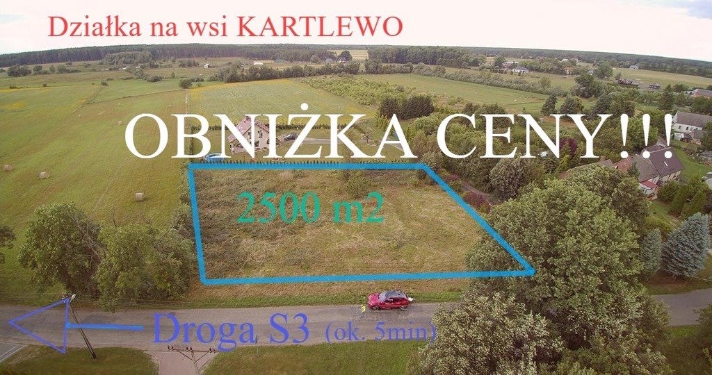 Działka rolna na sprzedaż Kartlewo  2 461m2 Foto 1