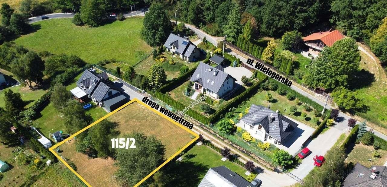 Działka budowlana z WZ, rozpoczętą budową, widoki Kraków, ul. Wielogórska  1 182m2 Foto 1