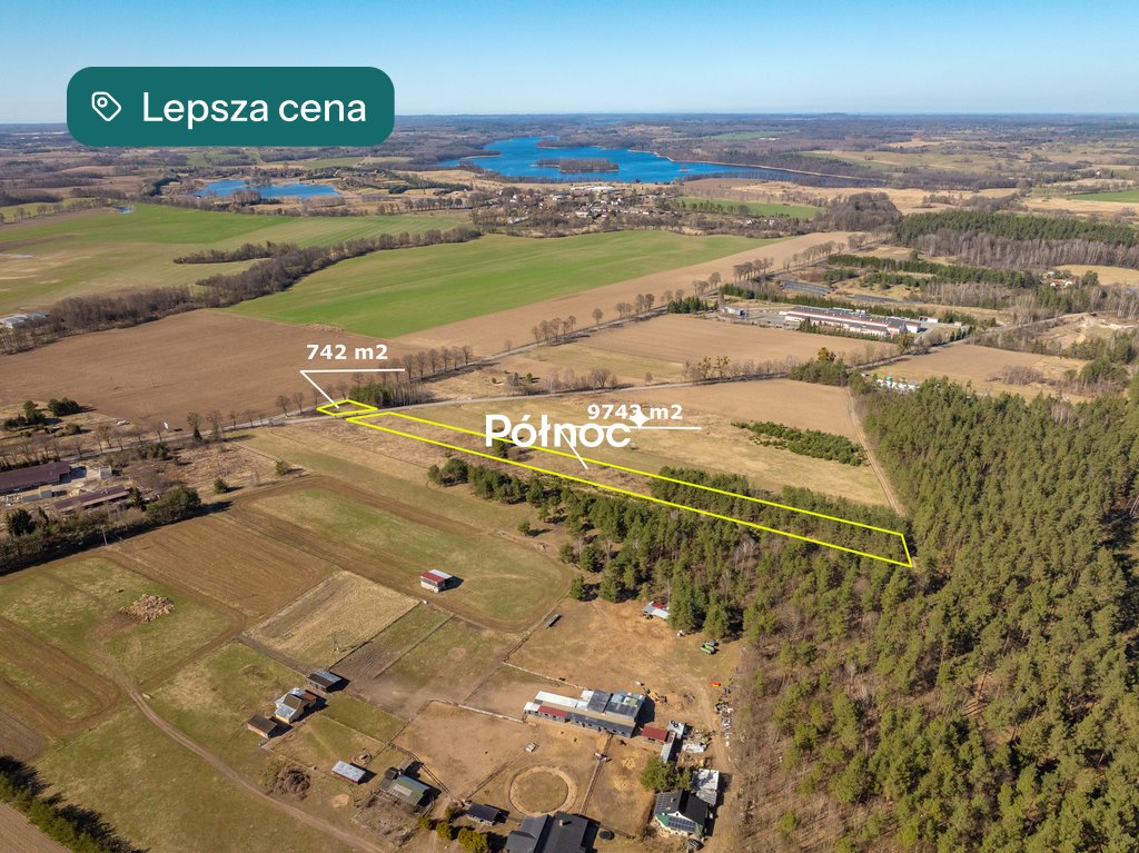 Działka inwestycyjno-mieszkalna 17 140 m² w Łukcie - polecam! Łukta, Warmińska  17 140m2 Foto 1