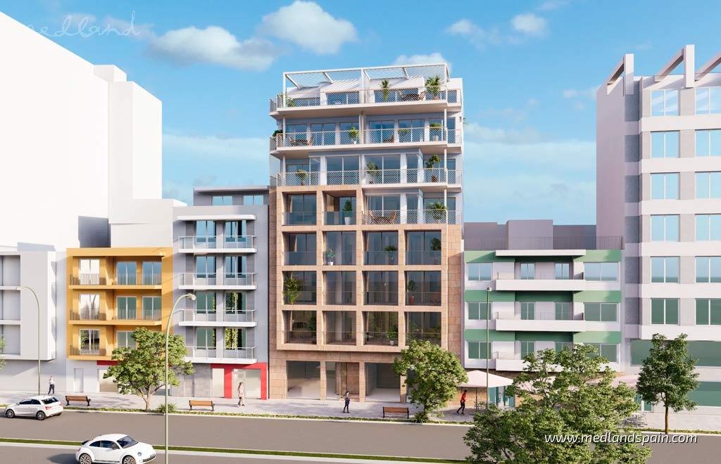 Nowoczesne mieszkanie z widokiem na morze w Villajoyosa Hiszpania, Villajoyosa  48m2 Foto 1