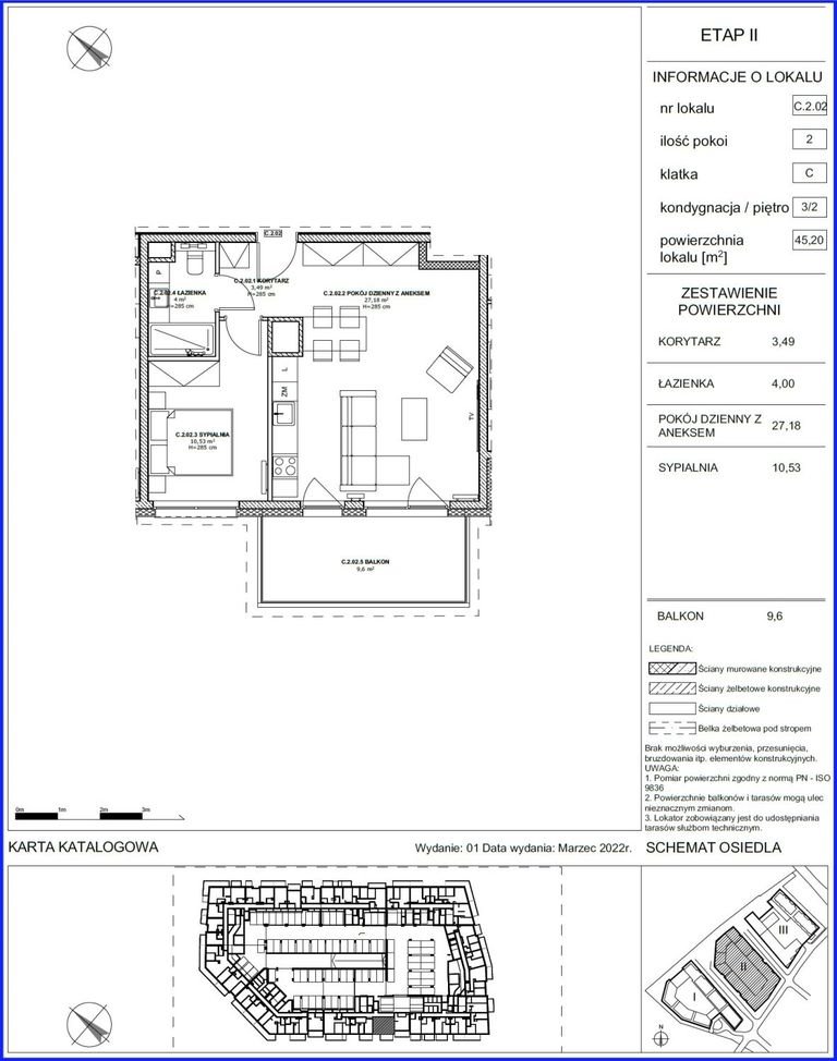 Mieszkanie dwupokojowe na sprzedaż Szczecin, Łasztownia, Celna  45m2 Foto 3