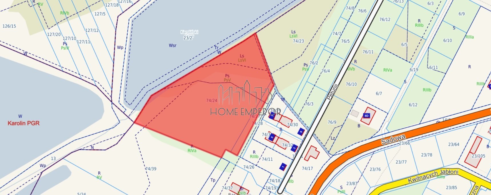 Działka budowlana na sprzedaż Baszkówka, Sadowa  11 240m2 Foto 2