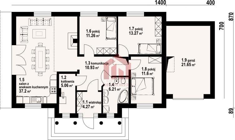 Dom na sprzedaż Wysoka Głogowska  122m2 Foto 4