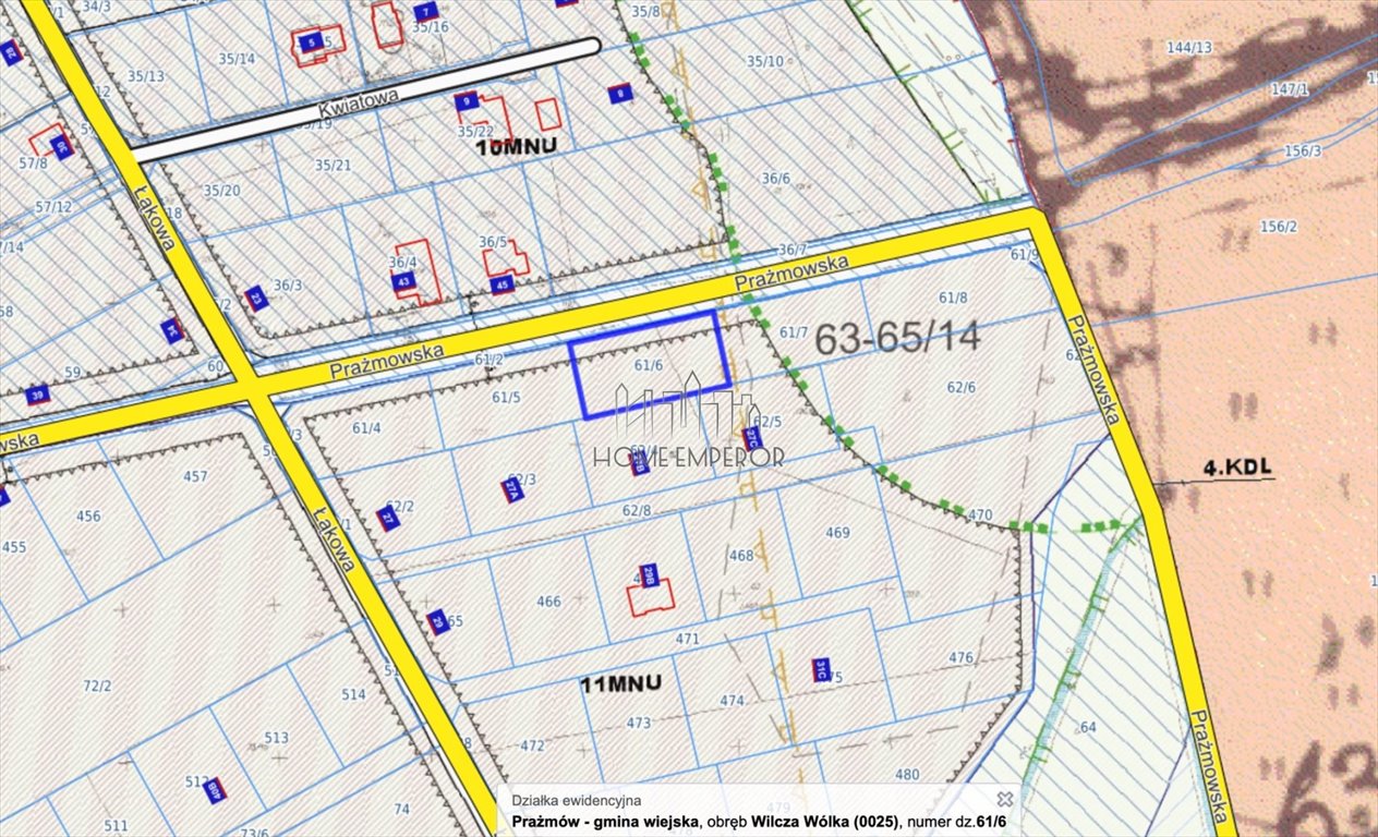 Działka 1200 m² pod dom i usługi - Wilcza Wólka Wilcza Wólka, Prażmowska  1 200m2 Foto 1