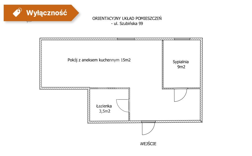 Mieszkanie dwupokojowe na wynajem Bydgoszcz, Błonie  32m2 Foto 7