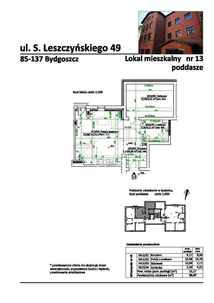 Mieszkanie dwupokojowe na sprzedaż Bydgoszcz, Szwederowo, Stanisława Leszczyńskiego  39m2 Foto 3