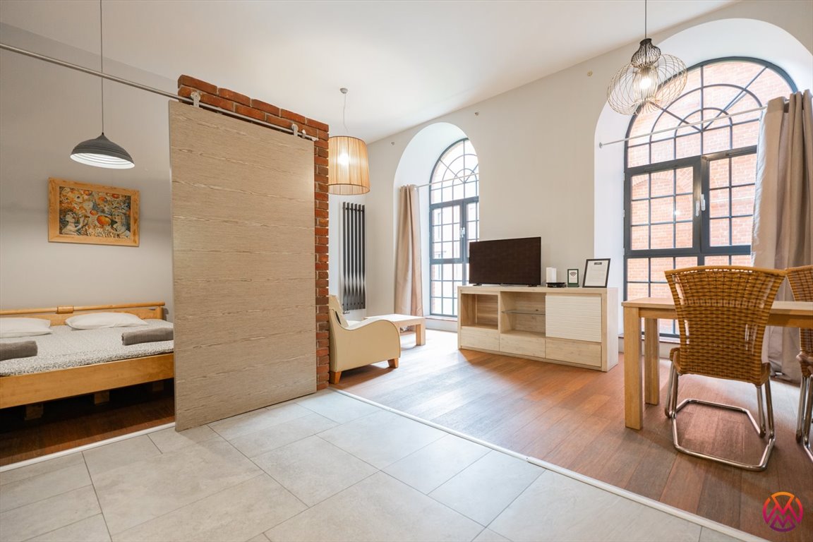 Stylowy loft 2 pok. 44,18 m², pełne wyposażenie, blisko Parku Łódź, Śródmieście  44m2 Foto 1