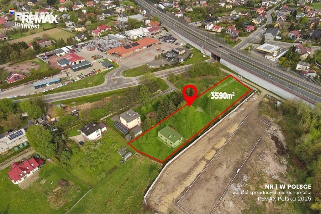 Zapraszam do zakupu działki inwestycyjnej 3590 m² z potencjałem rozbudowy Bielsko-Biała, Ignacego Daszyńskiego 40  3 590m2 Foto 1