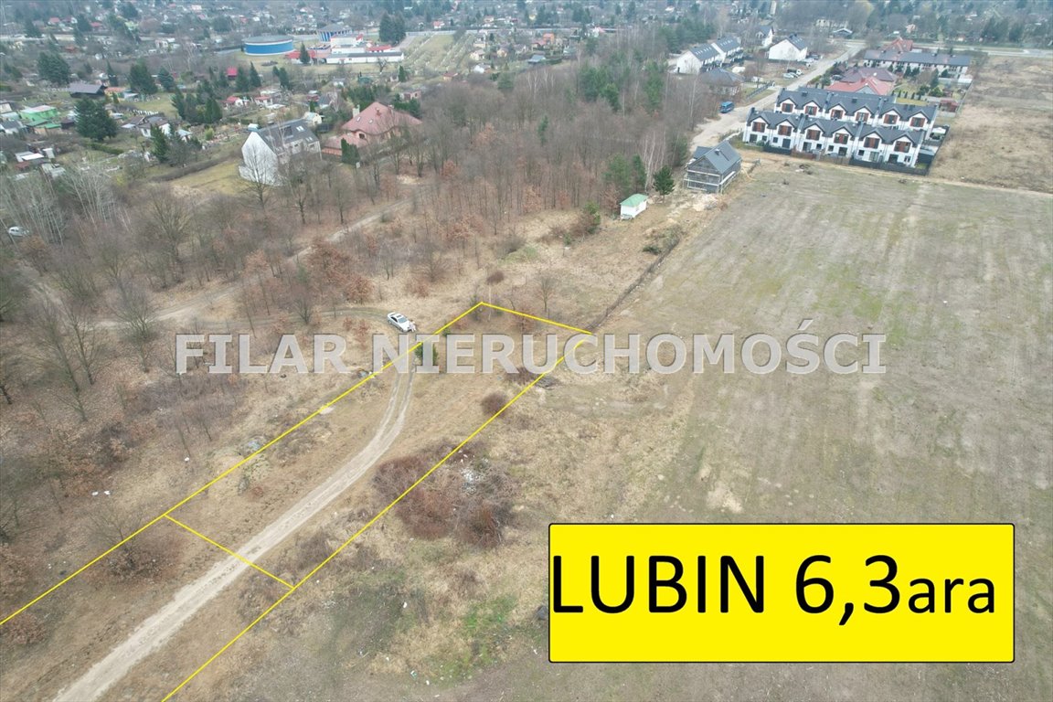 Działka budowlana 6,3 ara z mediami w nowym osiedlu Lubin Lubin, Małomice  633m2 Foto 1