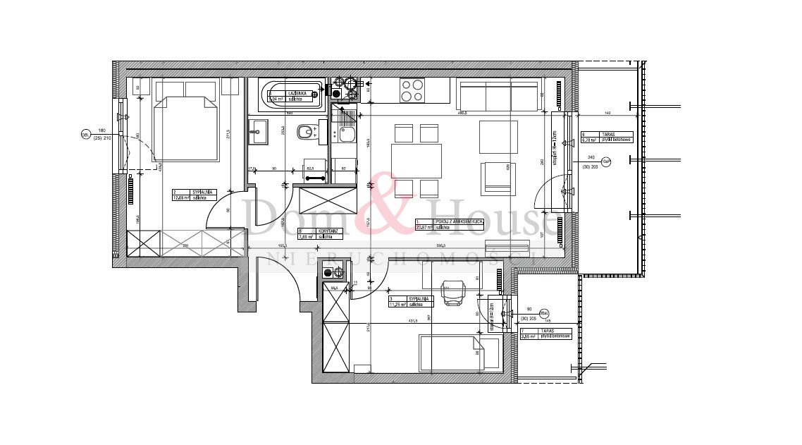 Mieszkanie trzypokojowe na sprzedaż Gdańsk, Jasień, Alfonsa Flisykowskiego  57m2 Foto 4