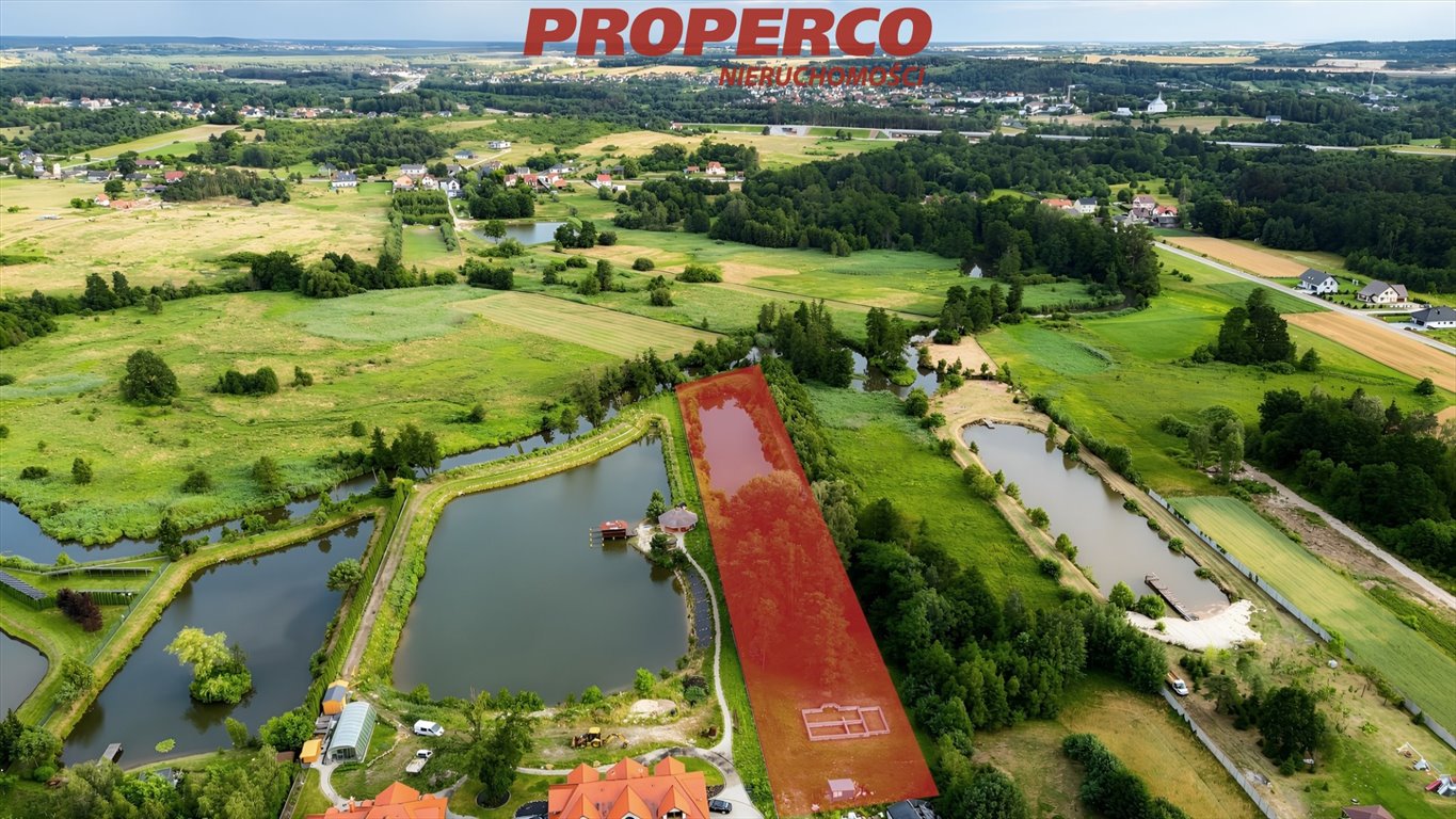 Działka z własnym stawem i rozpoczętą budową domu zapraszam Bieleckie Młyny  7 152m2 Foto 1