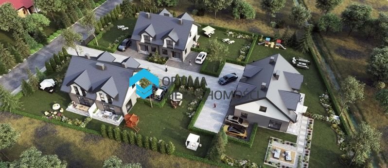 Na sprzedaż nowoczesny dom bliźniak 96 m² z ogrodem w Komarno Komarno, Kaczawska  96m2 Foto 1