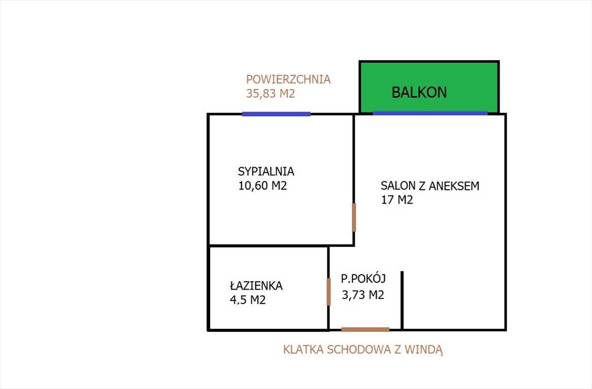 Mieszkanie dwupokojowe na sprzedaż Kartuzy, Centrum, Przystań, Majkowskiego  36m2 Foto 14