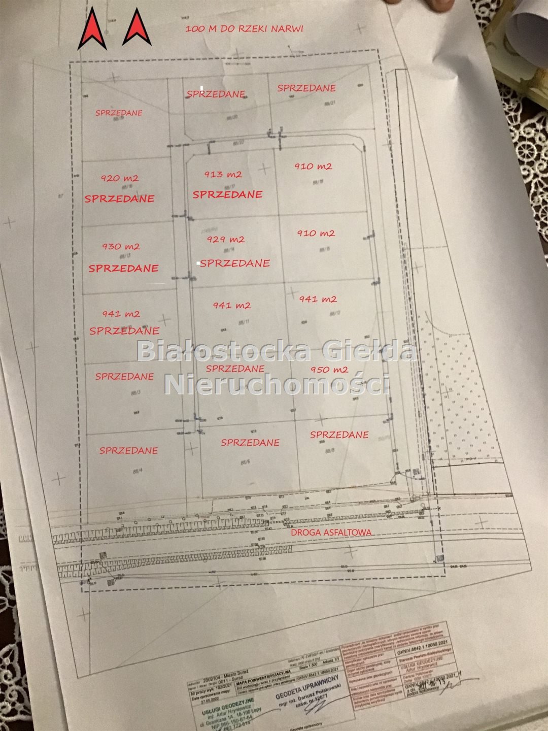 Działka budowlana na sprzedaż Suraż  941m2 Foto 9