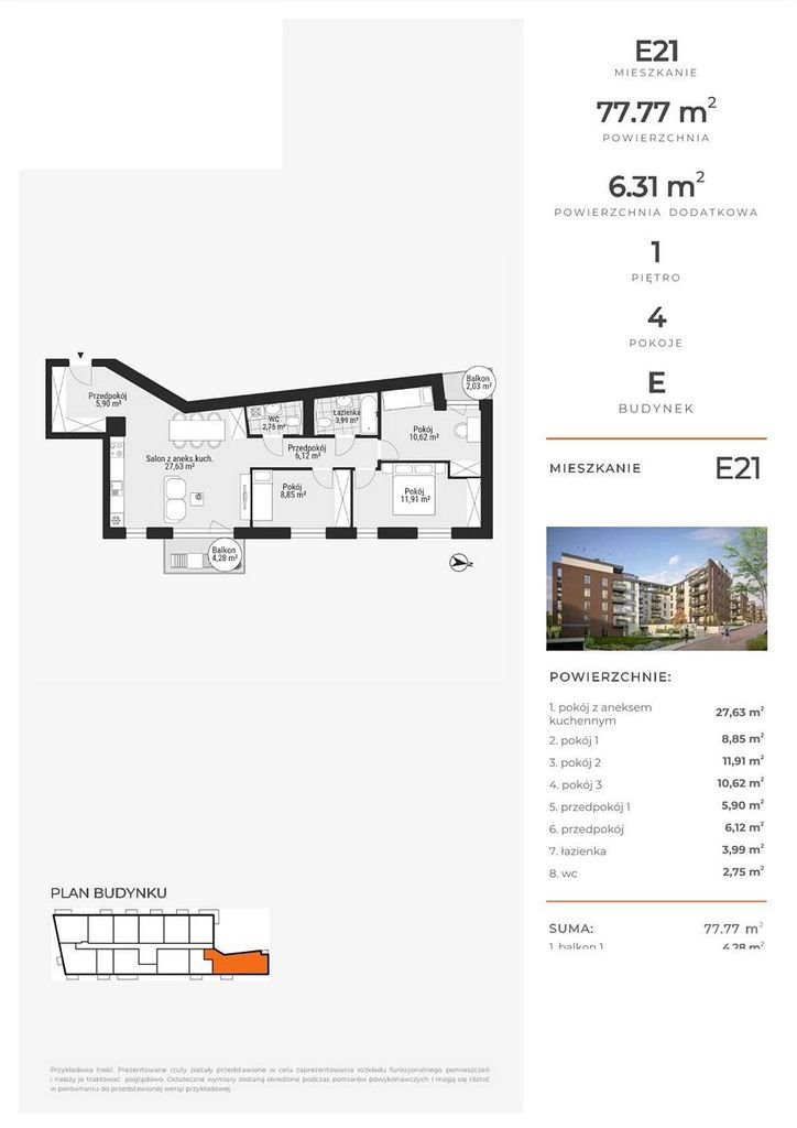 Mieszkanie czteropokojowe  na sprzedaż Katowice, Wełnowiec, Słoneczna  78m2 Foto 2