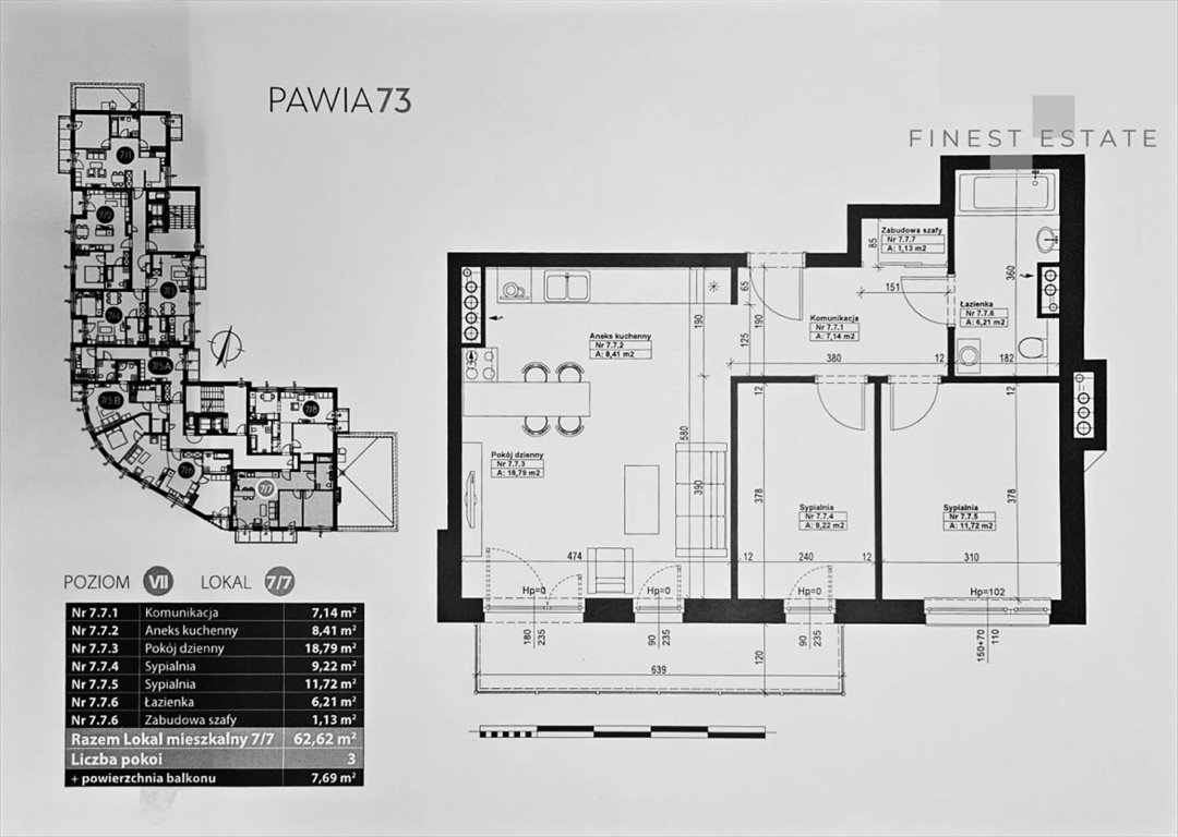 Mieszkanie trzypokojowe na sprzedaż Warszawa, Wola, Pawia  62m2 Foto 3