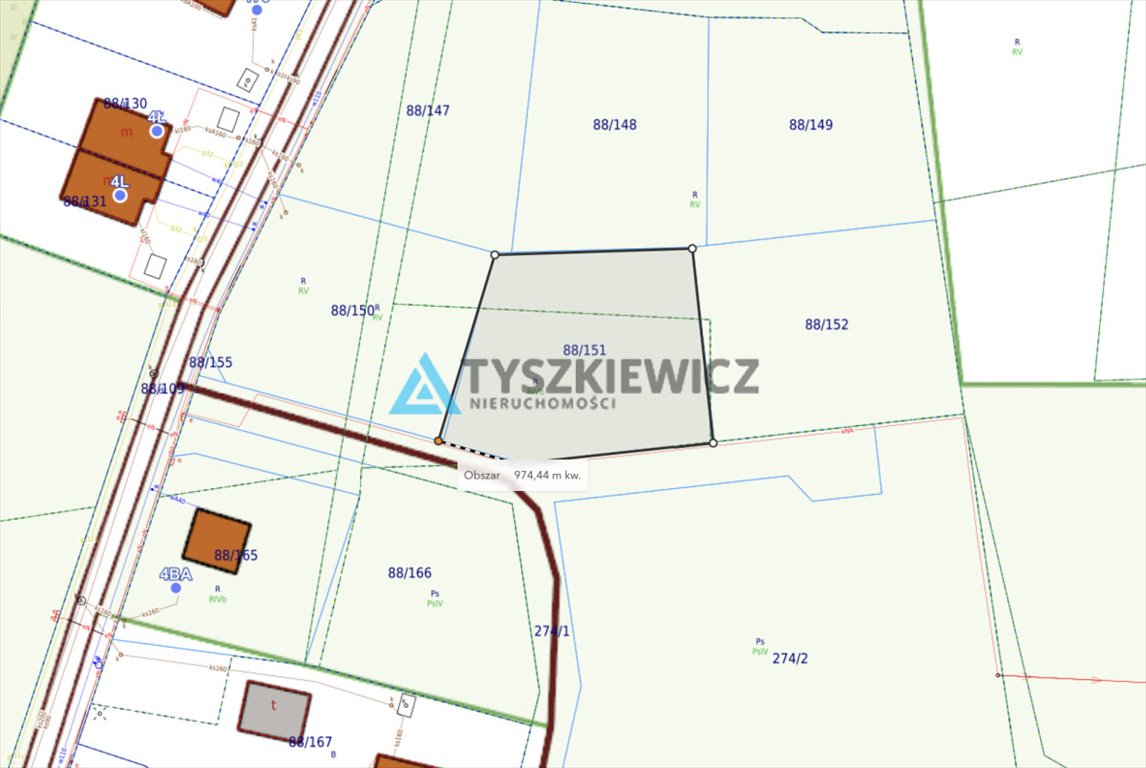 Działka budowlana na sprzedaż Miszewko  978m2 Foto 10