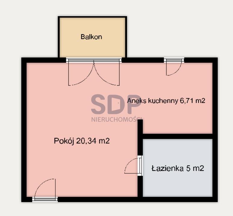 Mieszkanie dwupokojowe na sprzedaż Wrocław, Psie Pole, Poświętne, Kamieńskiego Macieja  32m2 Foto 5
