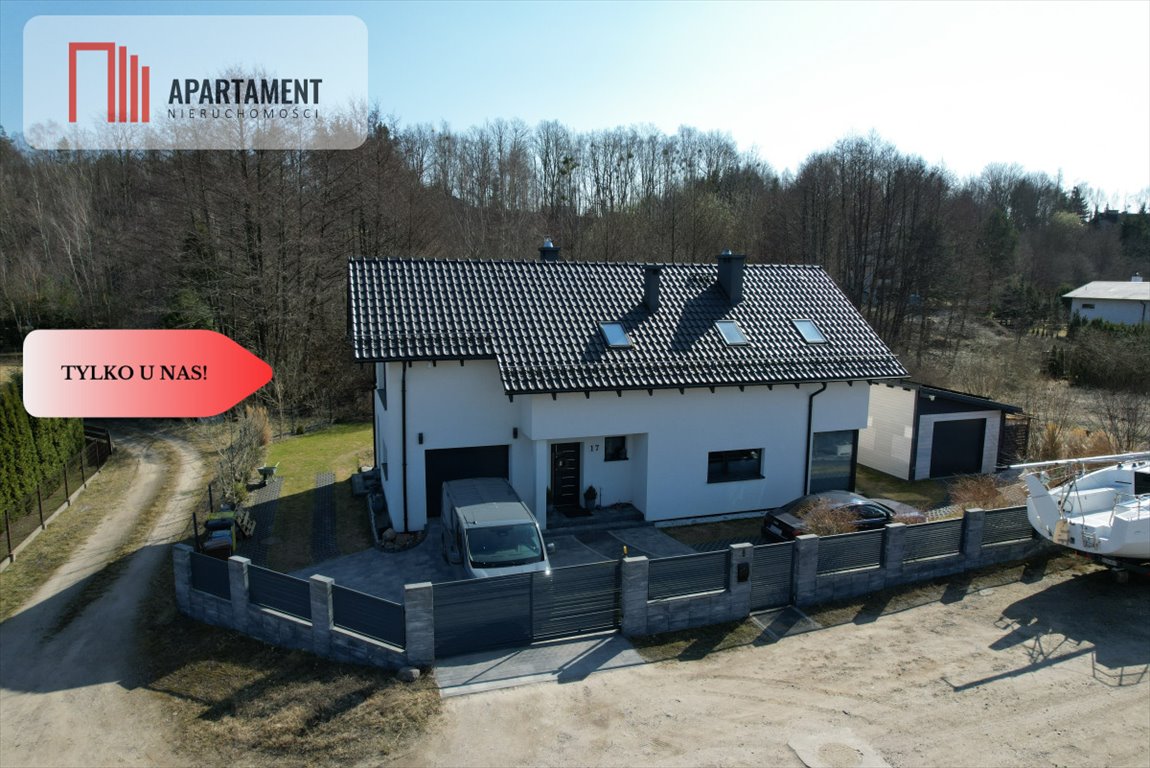 Przestronny dom 166 m² z garażem i tarasem w Charzykowach Charzykowy  166m2 Foto 1