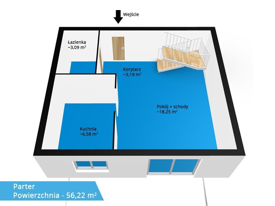 Mieszkanie dwupokojowe na sprzedaż Gdańsk, Borkowo, gen. Elżbiety Zawackiej  54m2 Foto 1