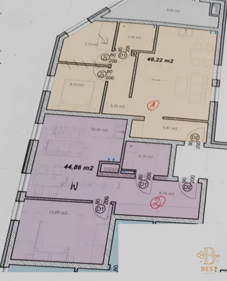 Do sprzedania przestronne mieszkanie 42 m² z możliwością przerobienia na 4 pokoje Stargard, STARE MIASTO  109m2 Foto 1