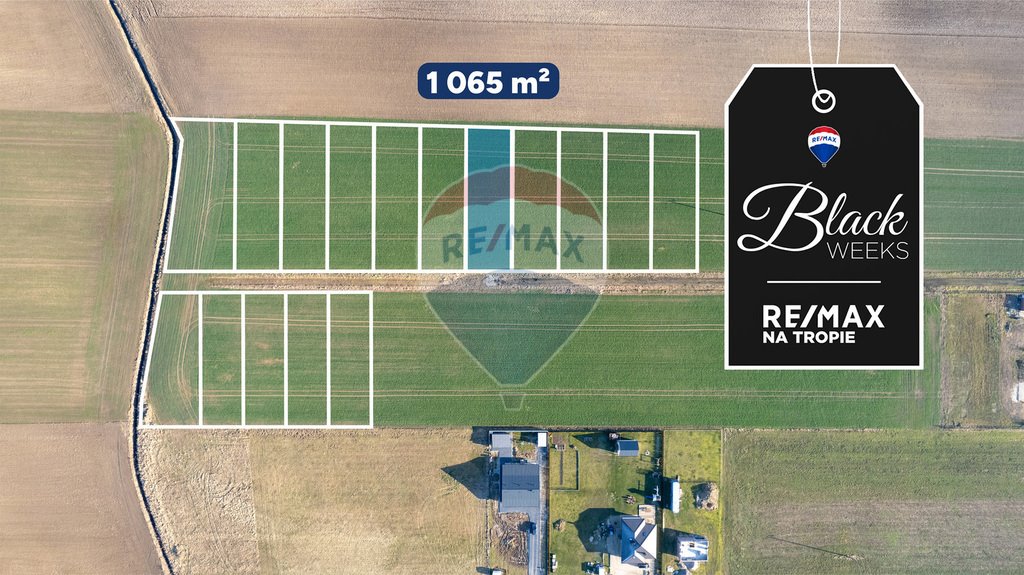 Działka budowlana na sprzedaż Śmiechów  1 065m2 Foto 1