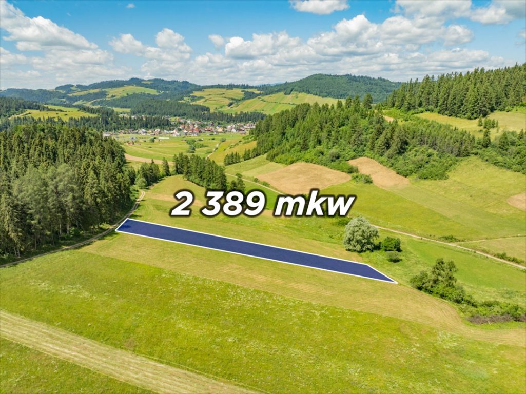 Działka 2389 m² w Niedzicy - idealna pod inwestycję lub rekreację Niedzica, Kąciki  2 389m2 Foto 1