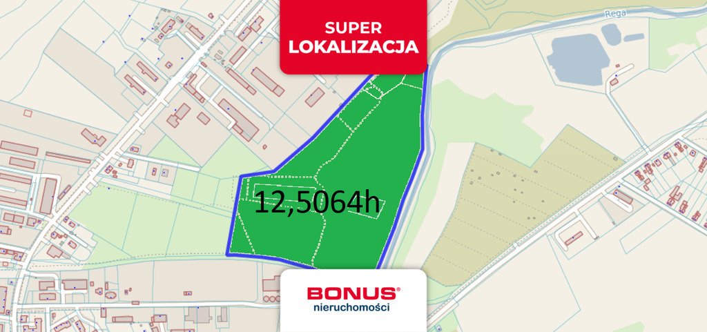 Działka komercyjna na sprzedaż Gryfice  125 506m2 Foto 1