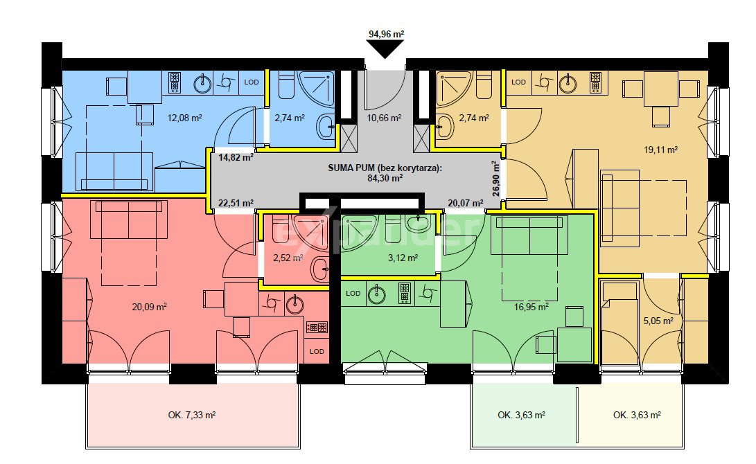 Inwestycja w centrum Katowic – 25 m2 pod wynajem Katowice, Centrum, Kopalniana  25m2 Foto 1