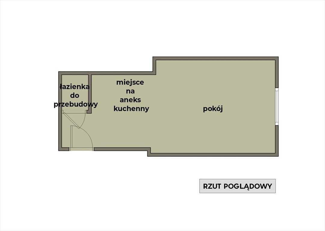 Kawalerka 19,06 m² na Kazimierzu - inwestycja i potencjał Kraków, Stare Miasto, Kazimierz, św. Wawrzyńca  19m2 Foto 1