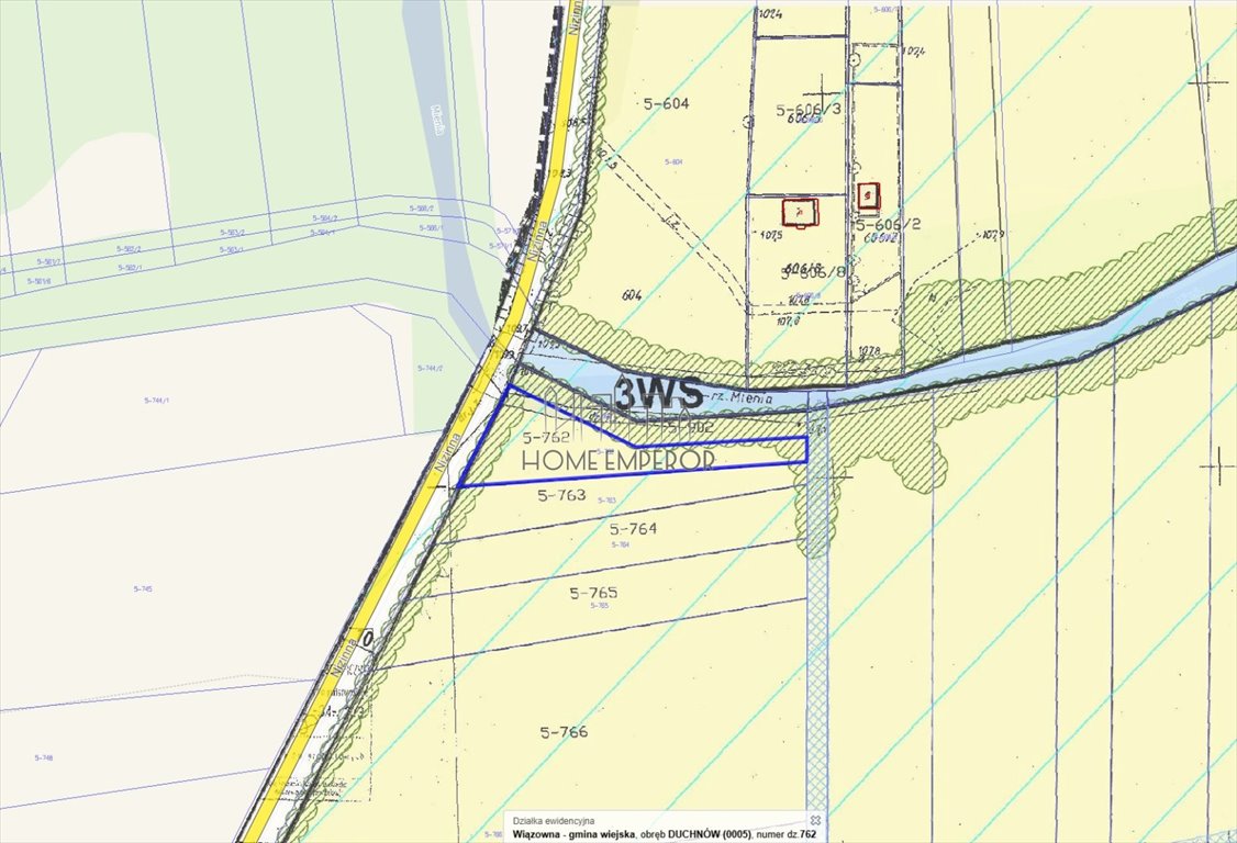 Polecam działkę 1003 m² w Duchnowie z mediami i planem rolnym Duchnów, Nizinna  1 003m2 Foto 1