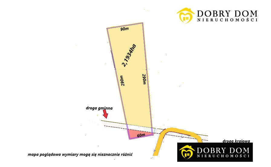Działka usługowo-rolna 21 934 m² z mediami i planem drogi Łyski  21 934m2 Foto 1