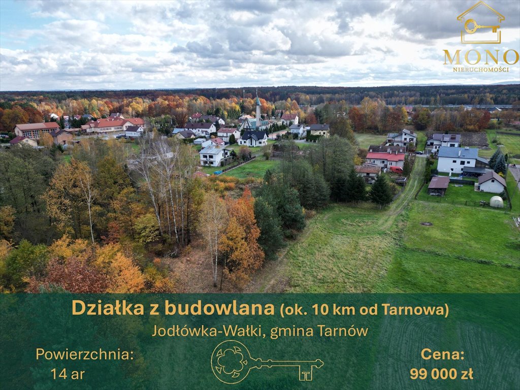 Działka budowlana na sprzedaż Jodłówka-Wałki  1 400m2 Foto 1