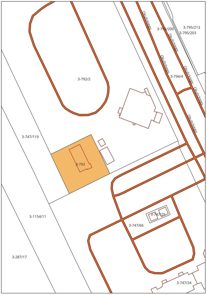 Działka 935 m² w Stalowej Woli (blisko PKP i ul. Popiełuszki) Stalowa Wola, gen. Leopolda Okulickiego  935m2 Foto 1