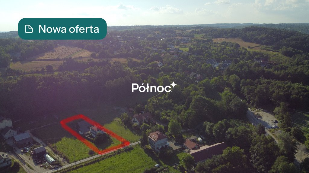 Polecam działkę 14,3a z lasem i domem w Giebułtowie Giebułtów  1 430m2 Foto 1